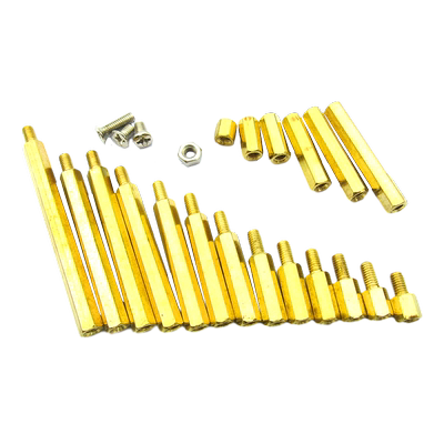 六角铜柱M3M4单头铜螺柱螺丝螺母