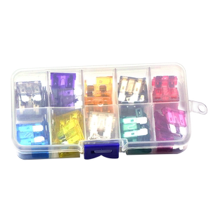 10种中号汽车保险丝包 氙气灯 2A~35A 保险管 车用保险片/插片