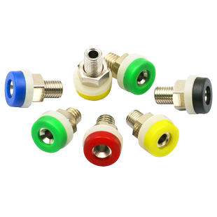 2mm香蕉插头插座 2mm香蕉插头线接线柱 铜电源接线柱测试孔插座