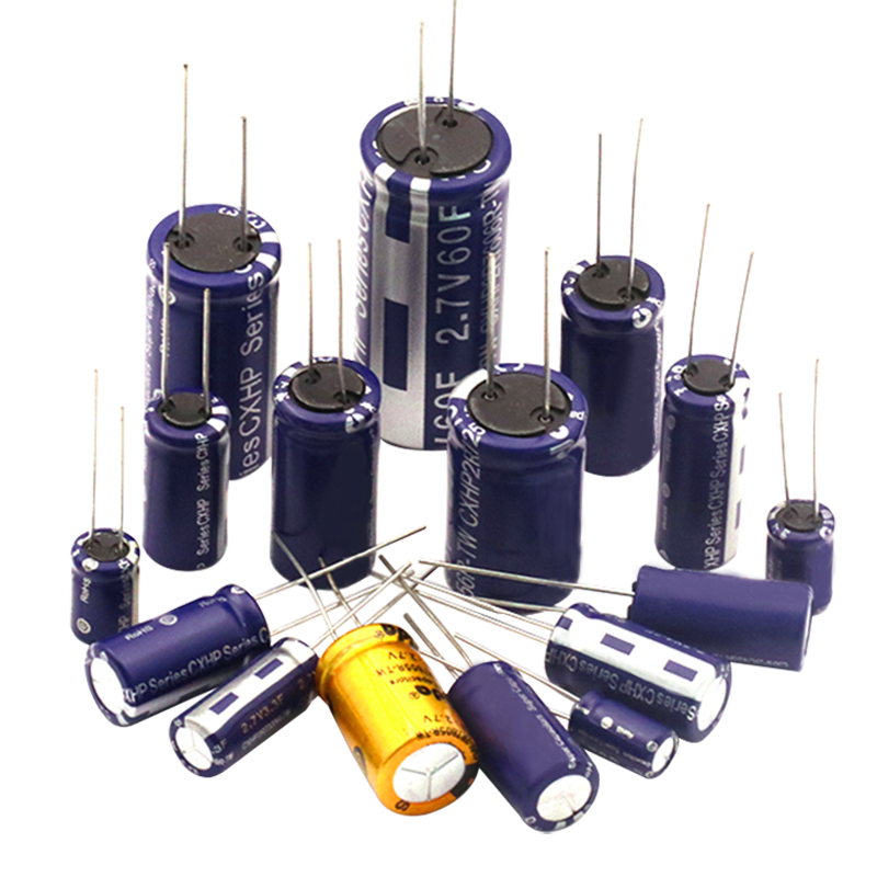 法拉电容2.7V 1/2/3.3/4.7/5/6/7/8/10/15/25/30F R型 双层电容器