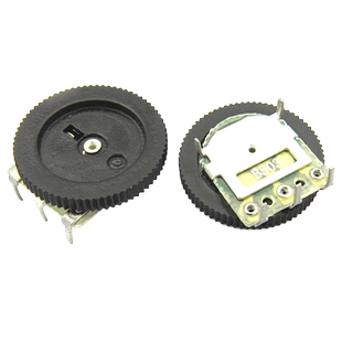 齿轮电位器 拨盘 音量调节B503 50K 单联三脚3脚 16*2MM(5个)