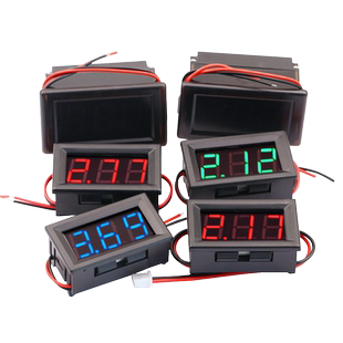 两二线电压表DC4.5V-120V直流数显表数字电压表头指示显示数码管