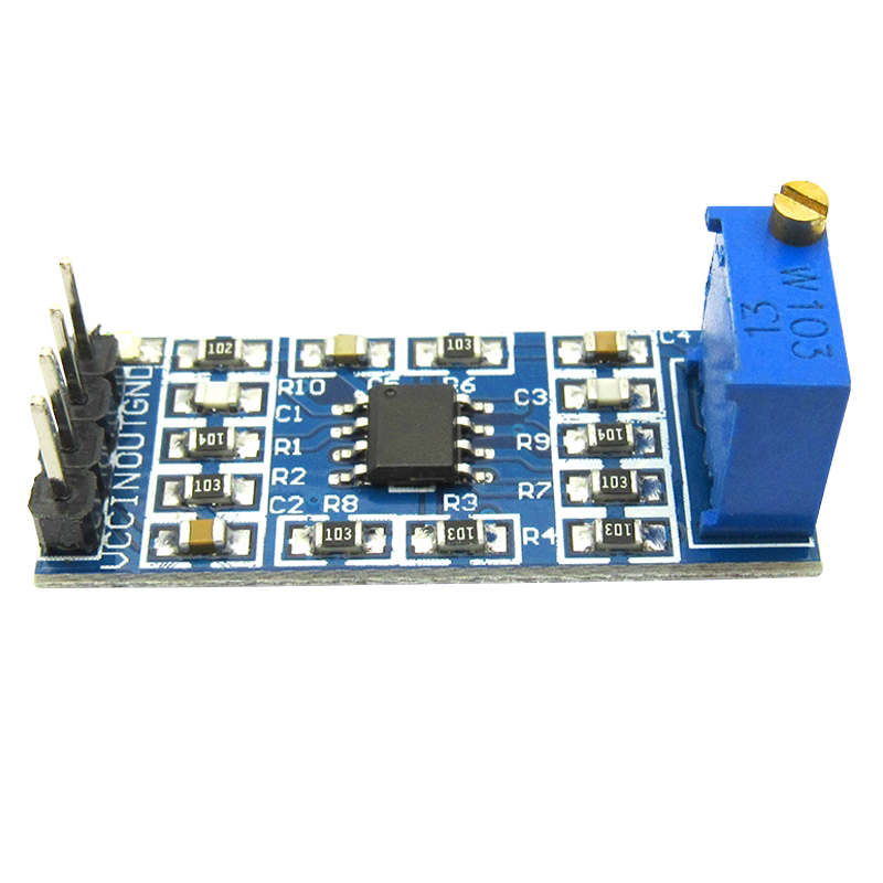 【TELESKY】LM358 100倍增益 信号放大模块 运算放大器模块