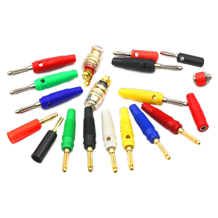 香蕉插头4MM灯笼头测试插头灯笼型四页型banana接线柱插头香蕉型