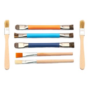 双头维修焊盘硬毛刷电路板清洗刷防静电主板电路IC清洁除尘小刷子