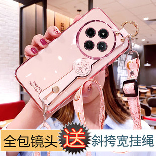 薄创意镜头全包防摔软壳妈妈潮牌 红米14R手机壳斜跨背带redmi14R硅胶保护套腕带支架带挂绳2411DRN47C女新款