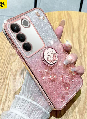 vivos16手机壳女新款防摔s16pro硅胶保护套s16e镜头全包边V22445A高级感时尚网潮镶钻男超薄全包曲面屏带挂绳