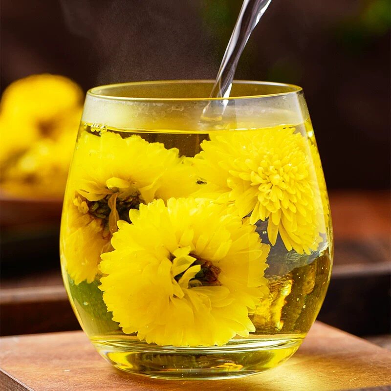 笠禾菊花茶江西婺源皇菊黄菊贡菊花决明子清火非特级正品泡茶专用