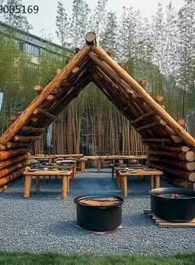 露营地庭院三角木屋定制