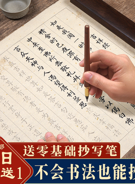 上林赋地藏经药师经抄写本普门品楞严咒手抄本毛笔临摹字帖