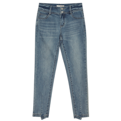 谜底修身牛仔铅笔裤女20