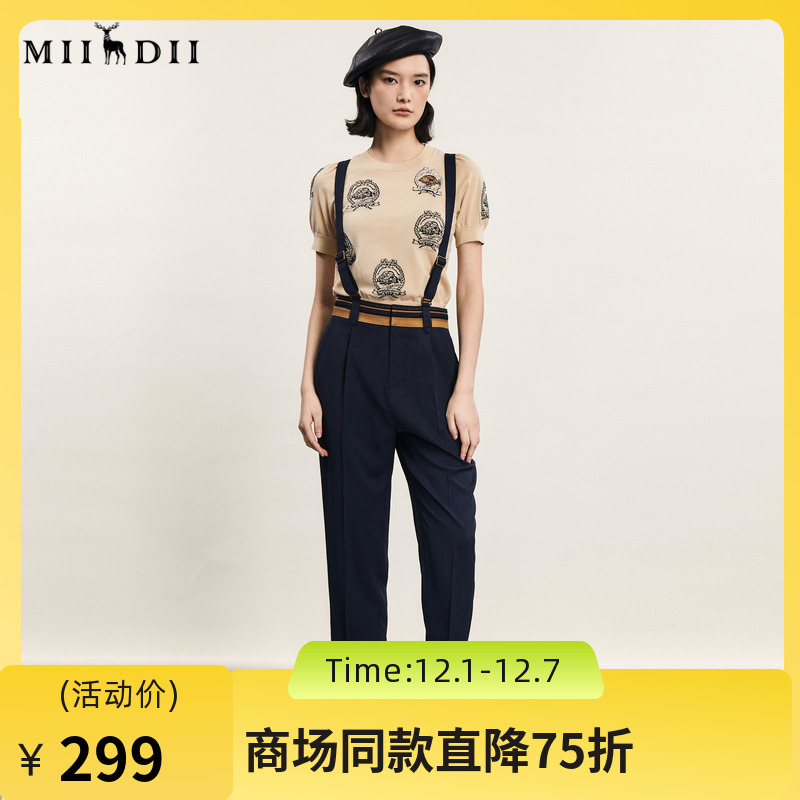 背带裤复古文艺，可拆卸背带可做多样化搭配