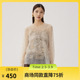 谜底网纱上衣长袖 243GS1119 喇叭袖 女2024秋新品 浪漫感A型刺绣衬衫