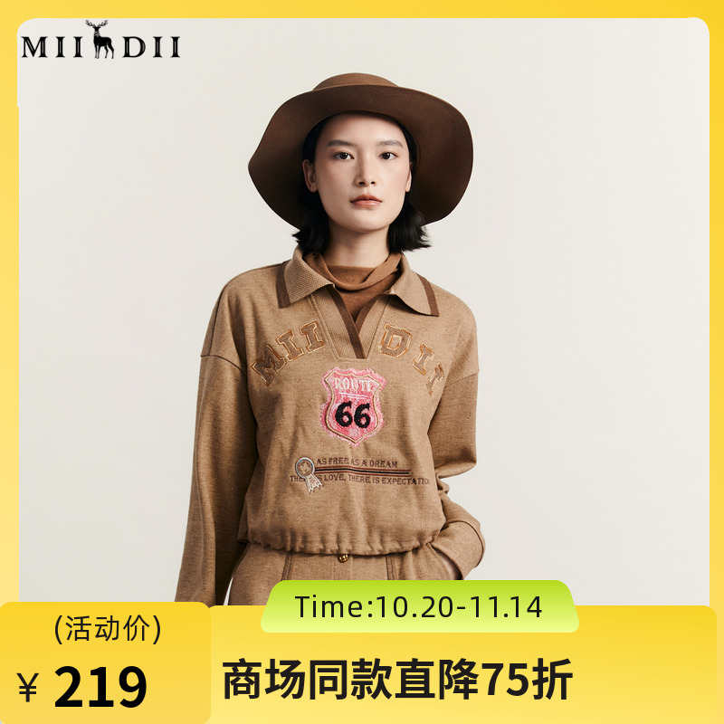 谜底POLO领上衣长袖女20