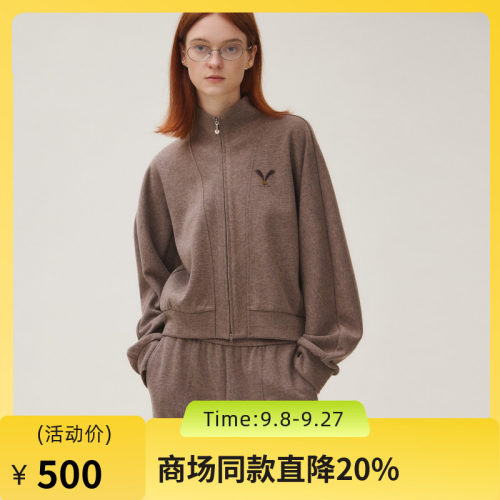 温暖柔软羊毛醋酸混纺,短款提气,龙脑香绣