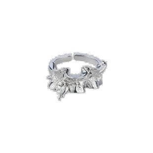 MOONWILD野月亮 礼物绸带Gift ribbon小众爱心原创设计开口戒指