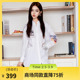 谜底白衬衫 通勤风宽松印花廓形衬衣257MC7719 新款 长袖 女2025秋季