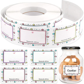 250贴 卷方框空白标签贴纸diy手写姓名贴手工烘焙分类收纳记号贴