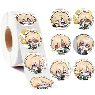 500贴/卷崩坏星穹铁道游戏贴纸周边谷子砂金可爱手账礼品包装饰贴