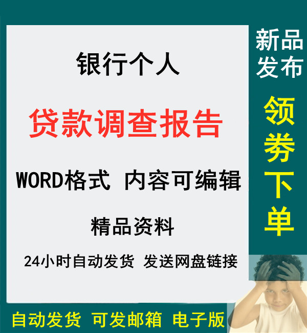 银行个人贷款调查报告抵押贷款车贷个人消费信贷评审调查报告集锦商业