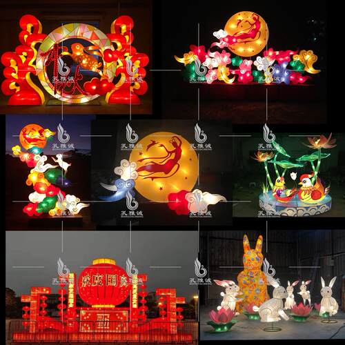 中秋节国庆大型花灯嫦娥
