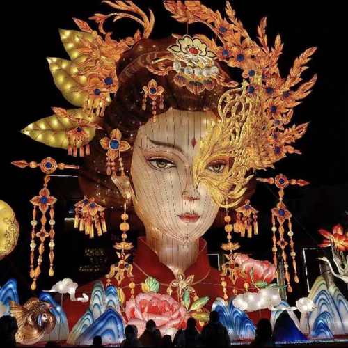 山海经女神定做国潮花灯
