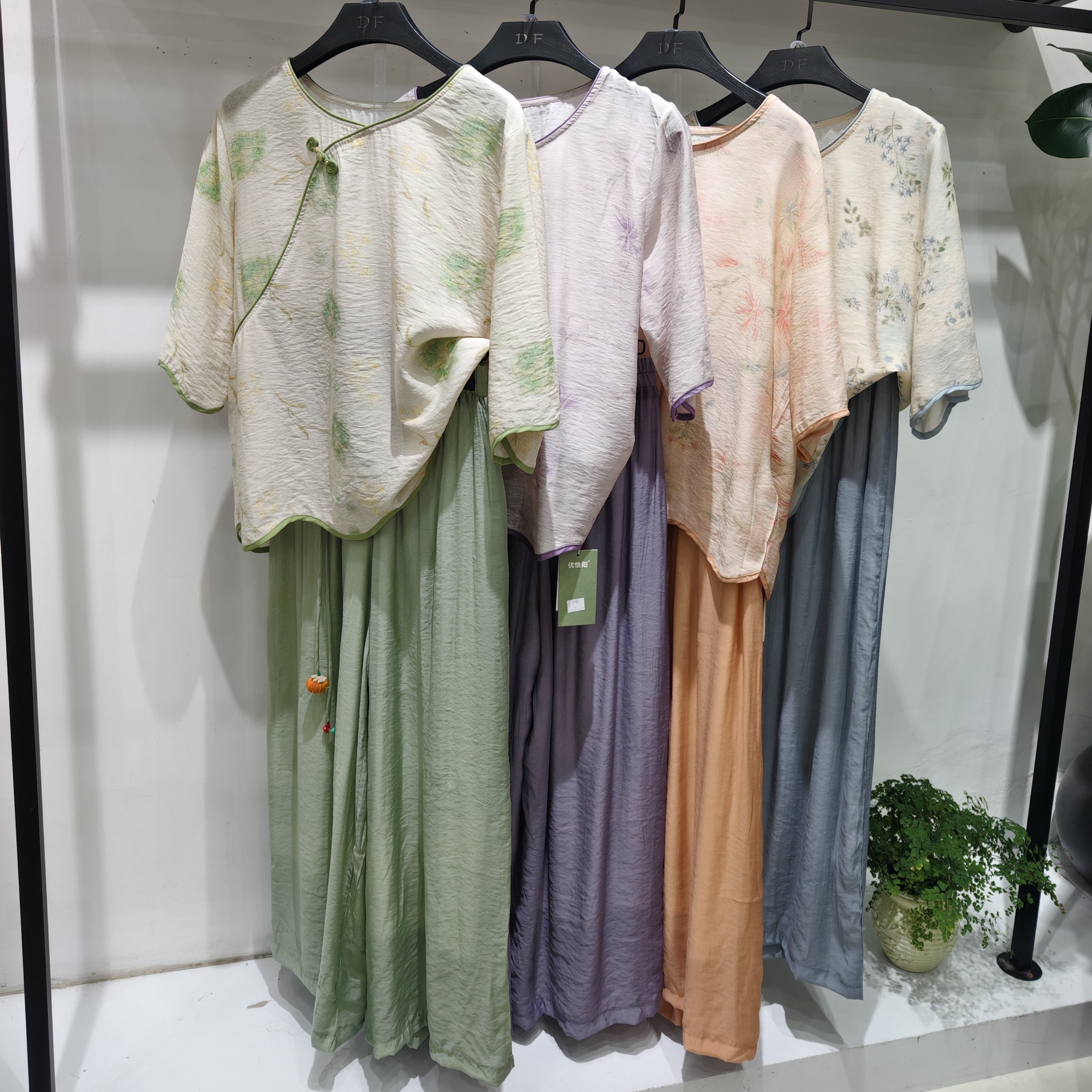 古风女汉服半身裙两件套装2026夏季新款新中式仙气上衣+裤子国风