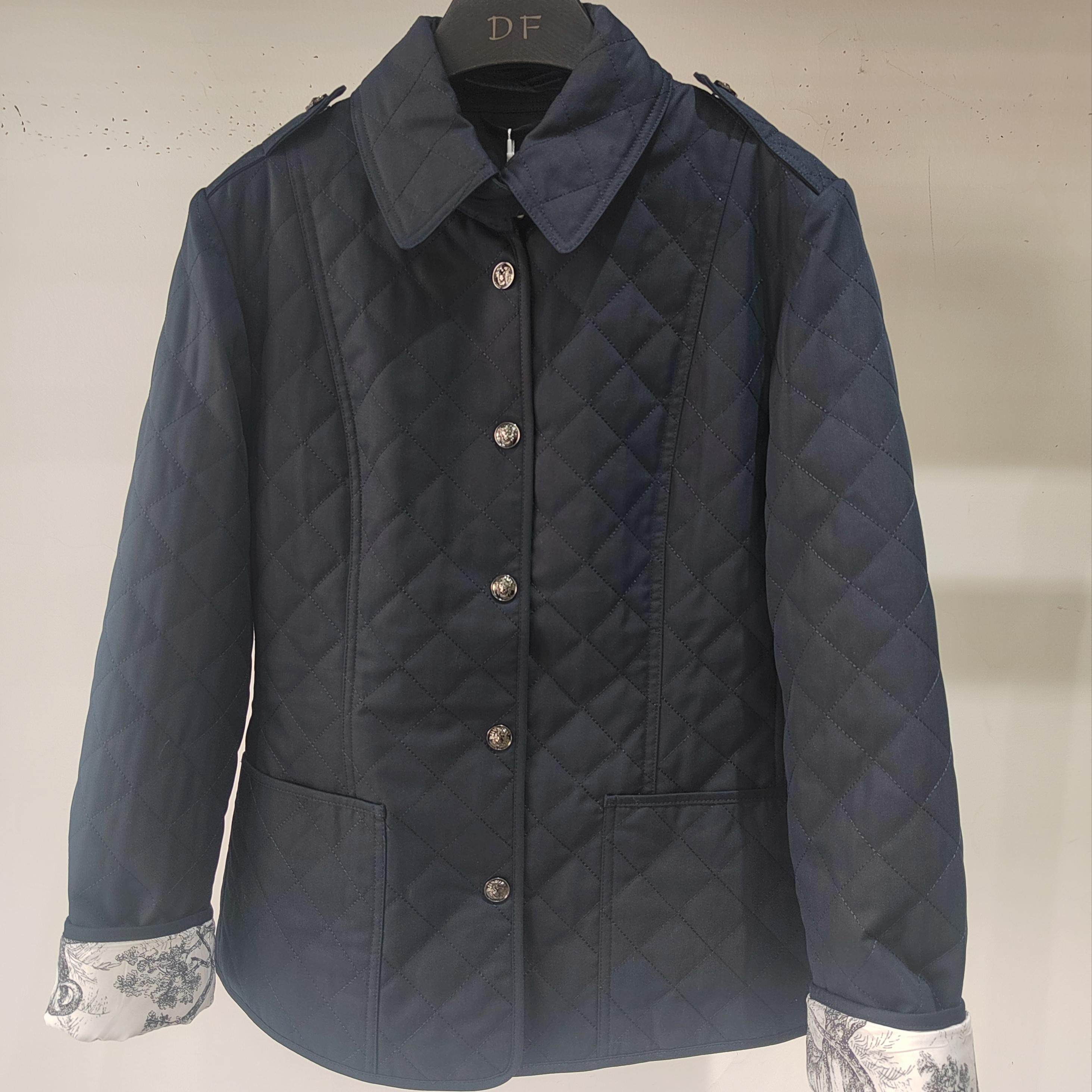 欧货高端菱格鹅绒服女2025冬季新款轻薄复古英伦风显瘦棉衣外套