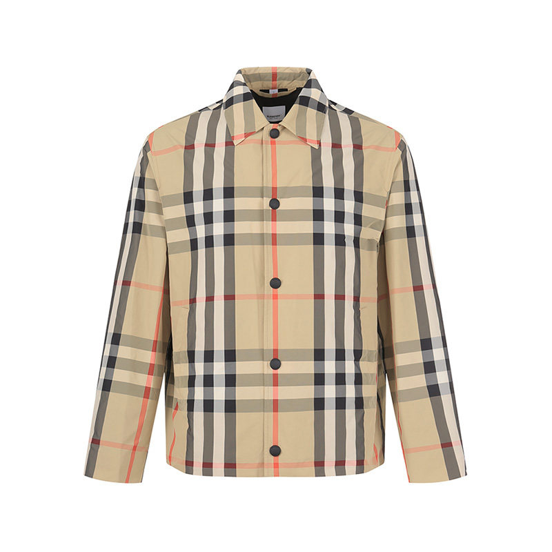 burberry/博柏利博柏利男士格纹衬衫式夹克外套 80703471