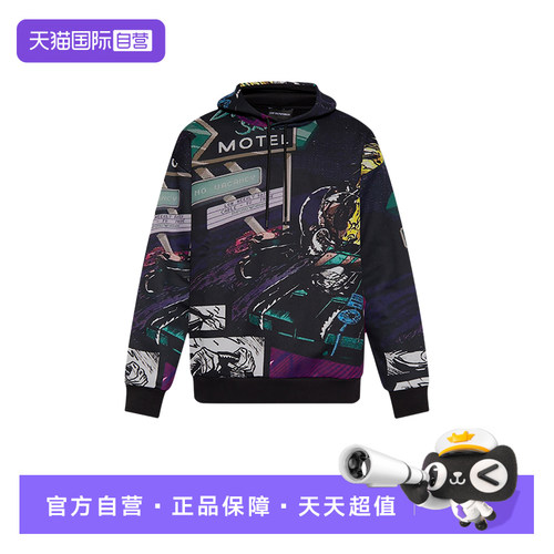 【自营】Emporio Armani阿玛尼 男士宽松连帽运动衫 3L1M8P 1JW2Z