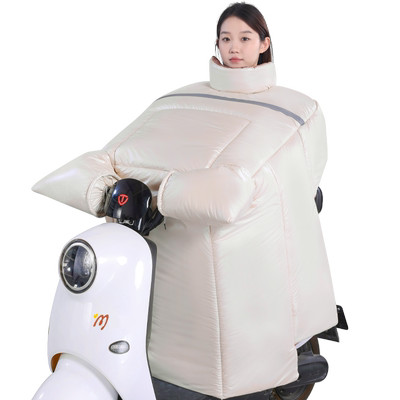 护肩护腰电动车挡风被冬季PU皮