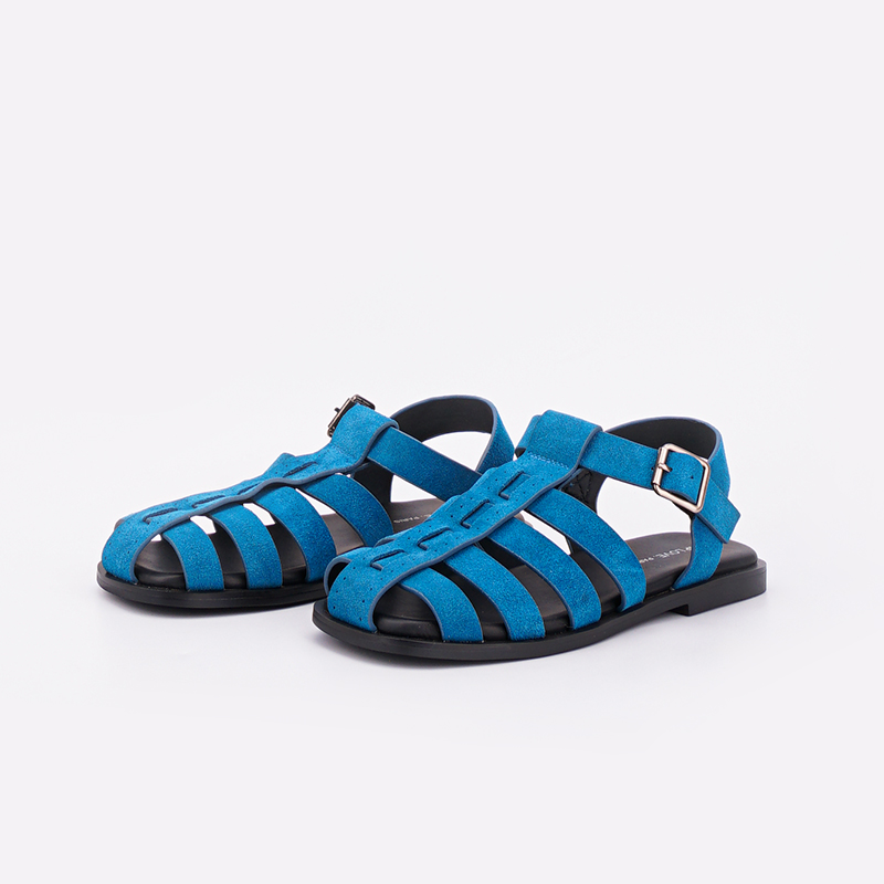 法式复古！罗马凉鞋！镂空编织真皮休闲凉鞋女