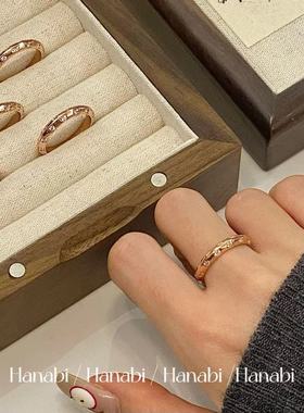 ＜花火商店＞至上系列 - 小飞碟微镶锆石玫瑰金戒指