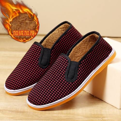 老北京布鞋一脚蹬女手工妈妈鞋