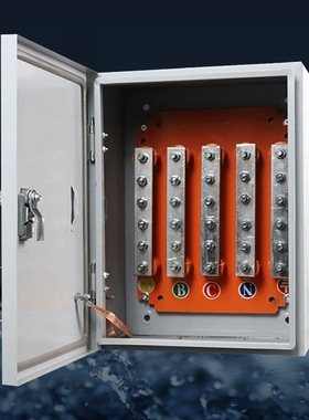 矿物质电缆分支箱IKV绝缘转接端子分流T接过渡控制明装挂墙紫铜排