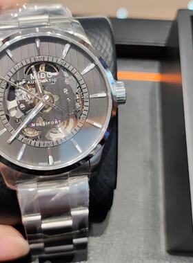 新款MIDO美度手表舵手系列镂空长动能机械男表M038.436.11.061.00