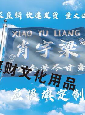肖宇梁大旗定制彩旗红旗肖宇梁户外演唱会应援旗制做音乐节旗帜