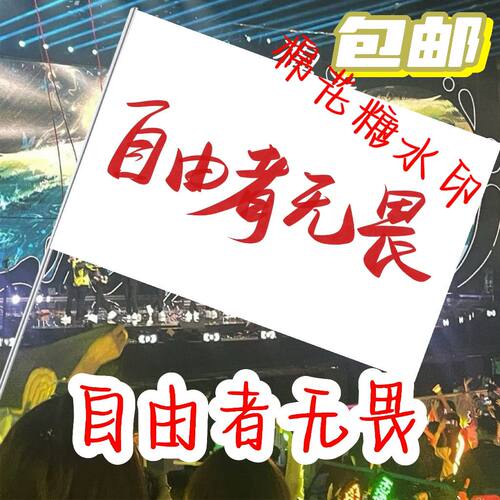 自由者无畏登山旗帜音乐节应援旗摇滚风旗帜爬山旗帜旅游西藏拉萨
