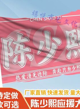 陈少熙应援大旗户外演唱会手持大旗明星音乐节歌手旗帜定制周边