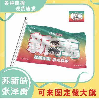 苏新皓张泽禹应援大旗cp应援旗户外演唱会应援旗饭制定制定做大旗