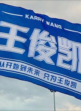 王俊凯应援大旗TFBOYS王俊凯应援旗子演唱会大旗王俊凯旗帜定制