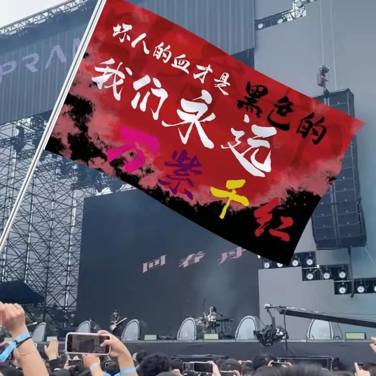 回春丹应援大旗演唱会明星应援旗定做音乐节户外旗定制