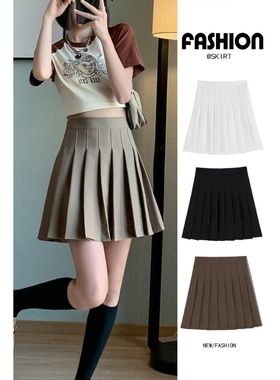 短袖t恤JK制服衬衫半身裙连衣裙子百褶裙女夏季两件休闲套装短裙