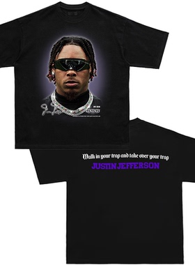 DPS「 Justin Jefferson」贾斯汀杰弗森美式橄榄球短袖NFL圆领T恤