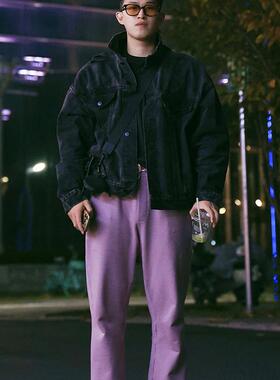 DPS 24SS基础通勤毛线圈纯棉弯刀版型宽松显瘦卫裤clean fit男女