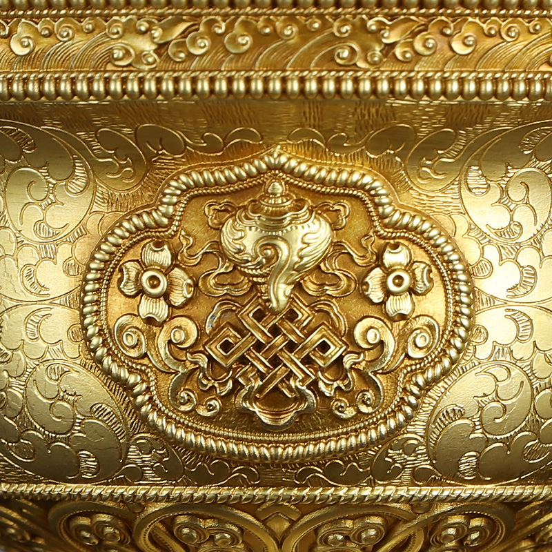 八吉祥供水碗d款纯铜供水杯佛前七支供铜碗用品器具摆件