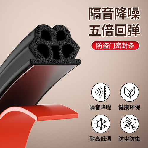 【多孔降噪】门底门缝自粘密封条