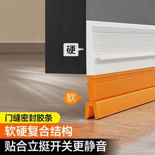 门缝密封条挡风胶条门底缝隙挡板门下堵门缝神器隔音超静音自粘条