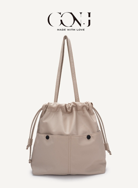 CON.J 2025新款时尚百搭单肩包大容量尼龙牛津布多隔层通勤妈咪包