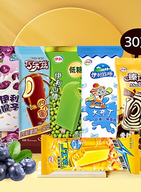30支伊利雪糕奶味大礼包组合